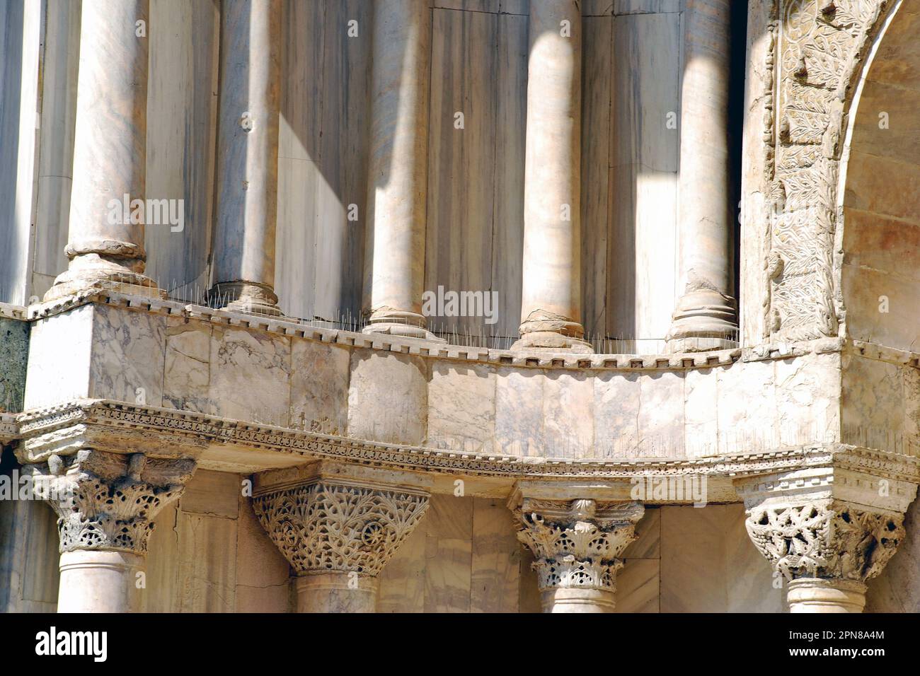 Vista parziale all'aperto di St San Marco, Venezia, città metropolitana di Venezia, regione Veneto, Italia, Europa Foto Stock