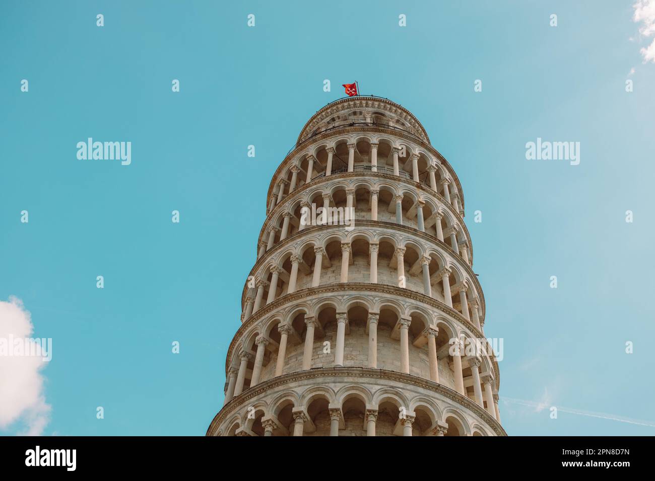 Torre Pendente di Pisa e Cattedrale di Pisa in Piazza dei Miracoli o Piazza dei Miracoli a Pisa. Foto di alta qualità Foto Stock