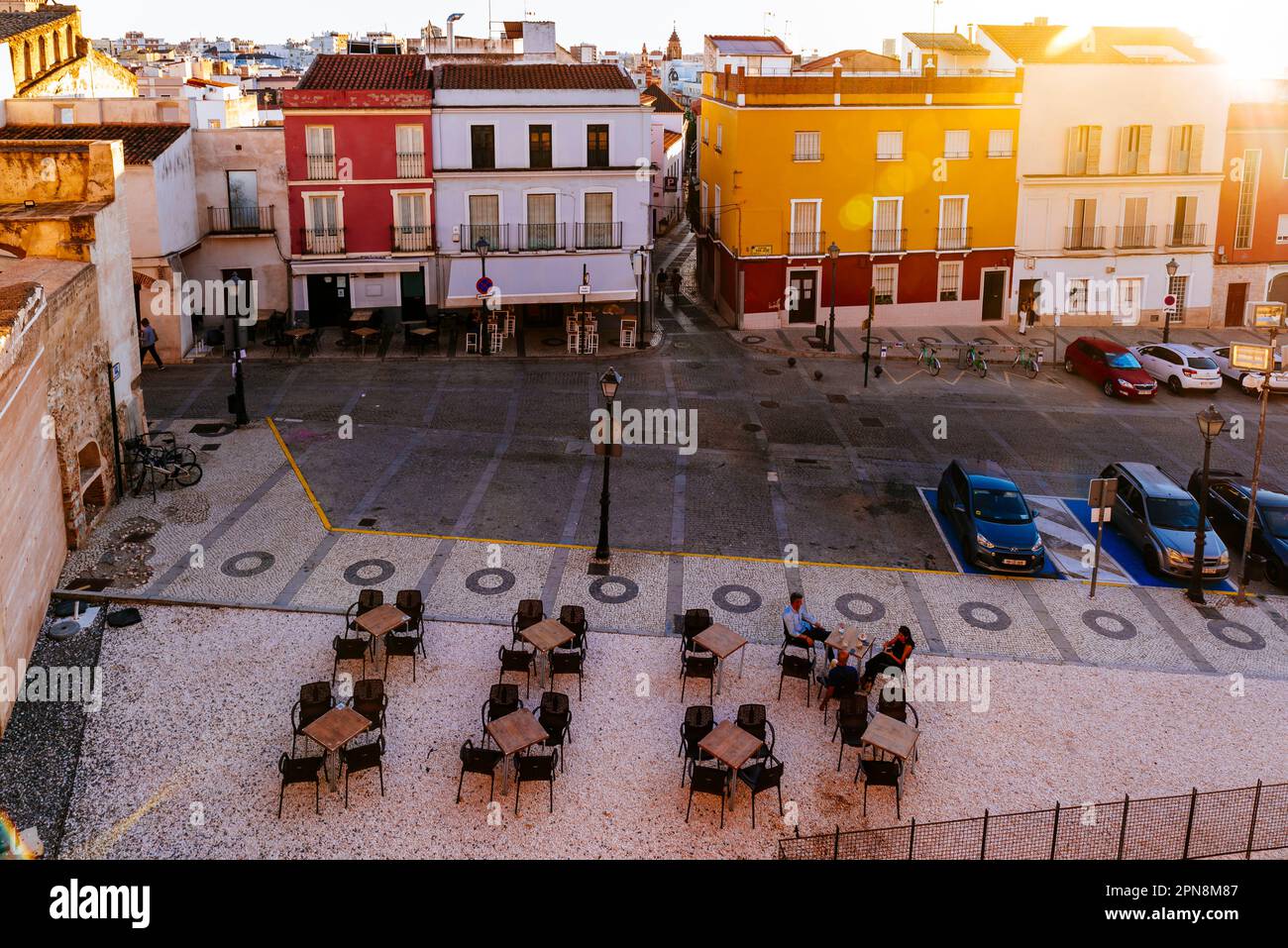 Plaza de San José. Badajoz, Estremadura, Spagna, Europa Foto Stock