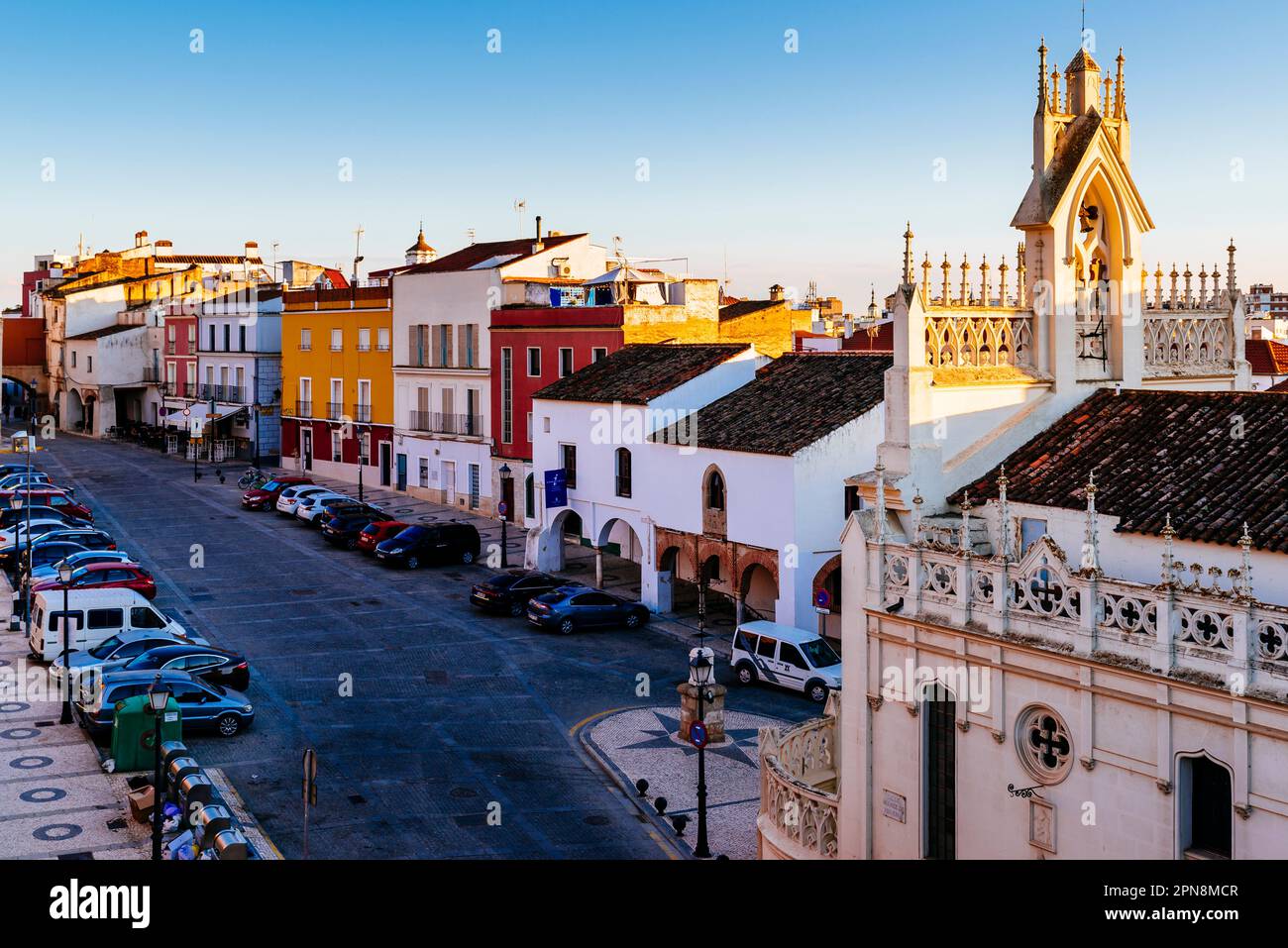 Plaza de San José. Badajoz, Estremadura, Spagna, Europa Foto Stock