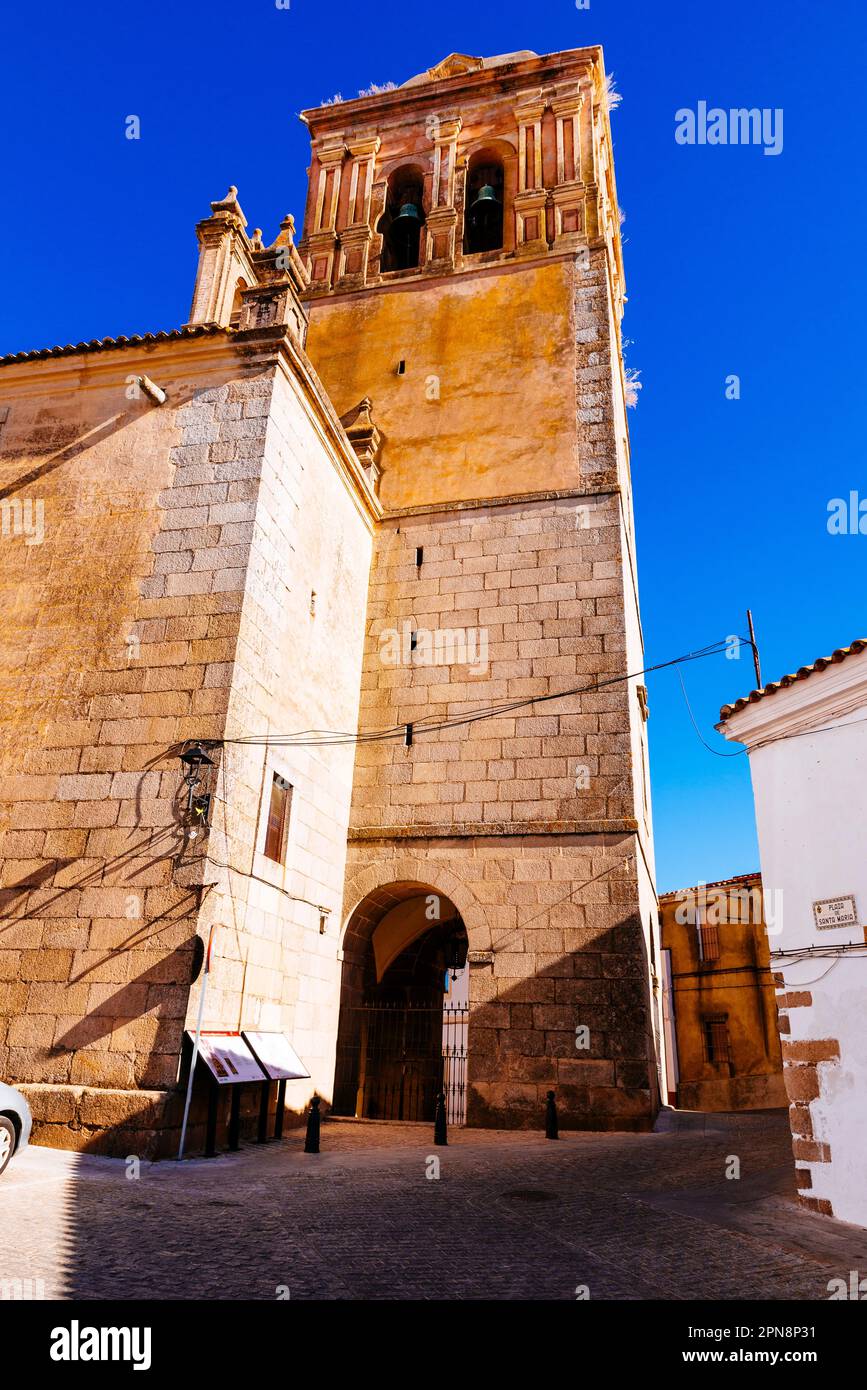 Chiesa di Santa María de la Encarnación. Jerez de los Caballeros, Badajoz, Estremadura, Spagna, Europa Foto Stock
