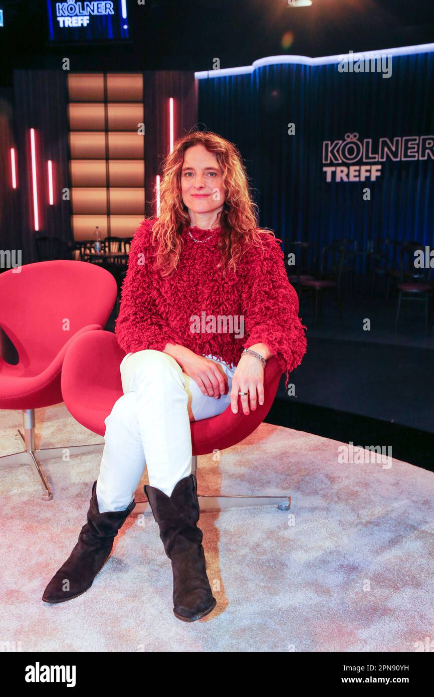 Anne Ratte-Polle bei der Aufzeichnung der WDR-Talkshow 'Kölner Treff' im WDR Studio BS 2. Köln, 09.03.2023 Foto Stock