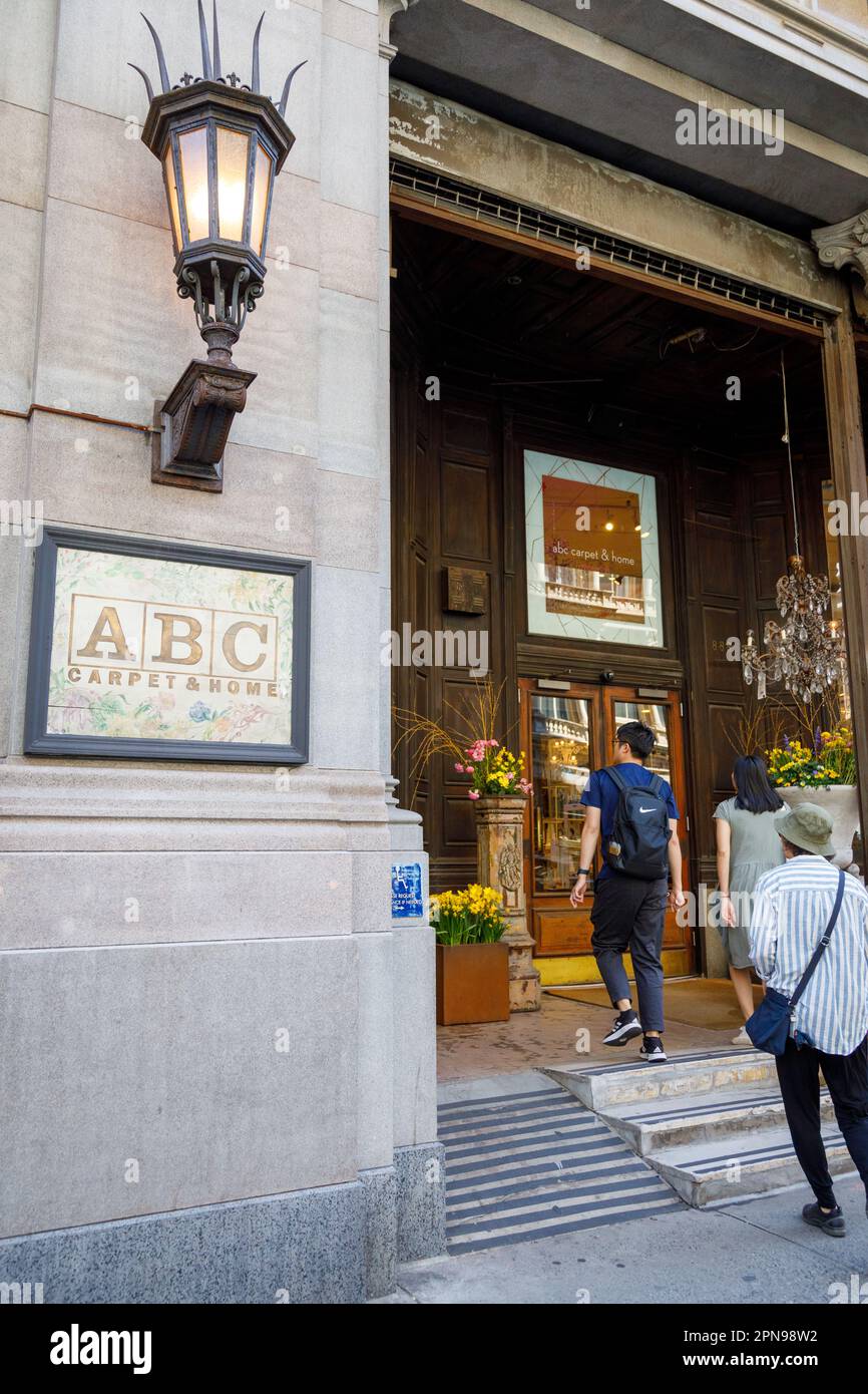 ABC Carpet & Home, Ladies' Mile District, Broadway, New York City. Foto Stock