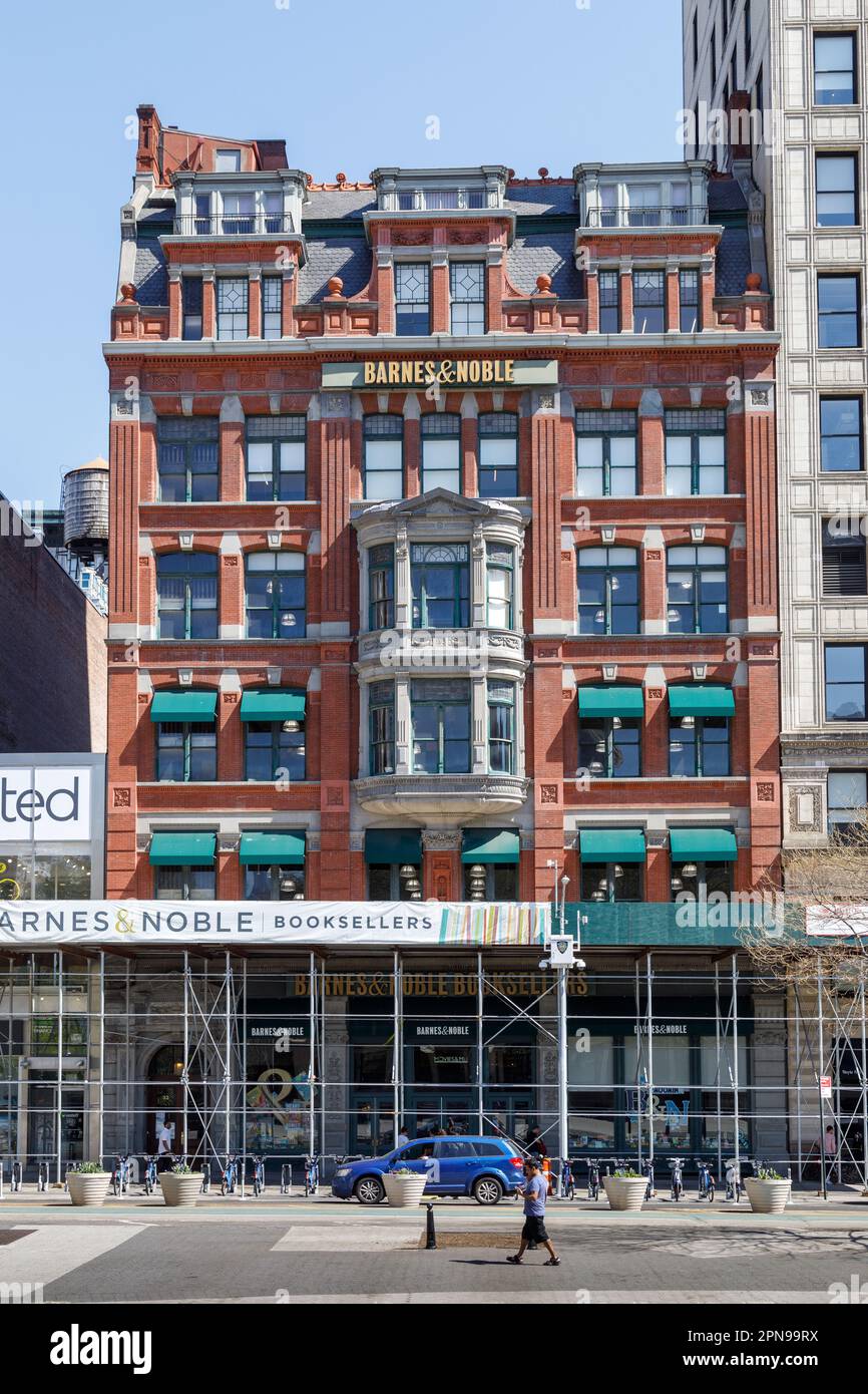 Il Century Building, 1881, a Union Square, oggi una catena di librerie, pensò essere un'opera iniziale di H. H. Richardson. NEW YORK Foto Stock