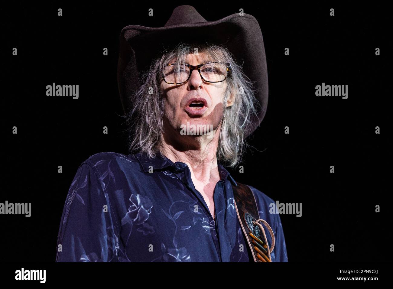 Mike Scott dei Waterboys che si esibisce dal vivo a Oslo il 17 aprile 2023 Foto Stock