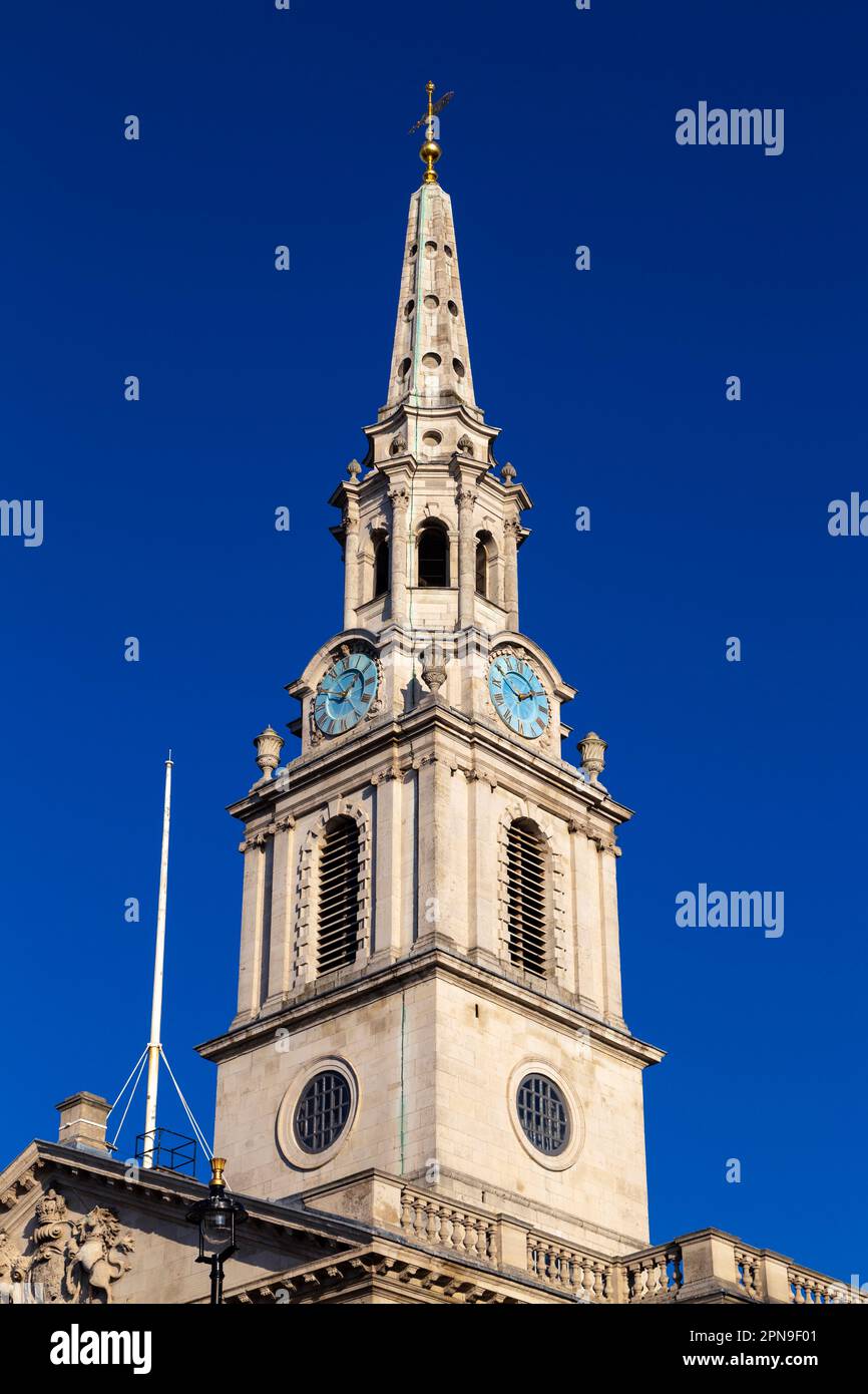 Chiesa di St Martin-in-the-Fields a Trafalgar Square, Londra, Regno Unito Foto Stock