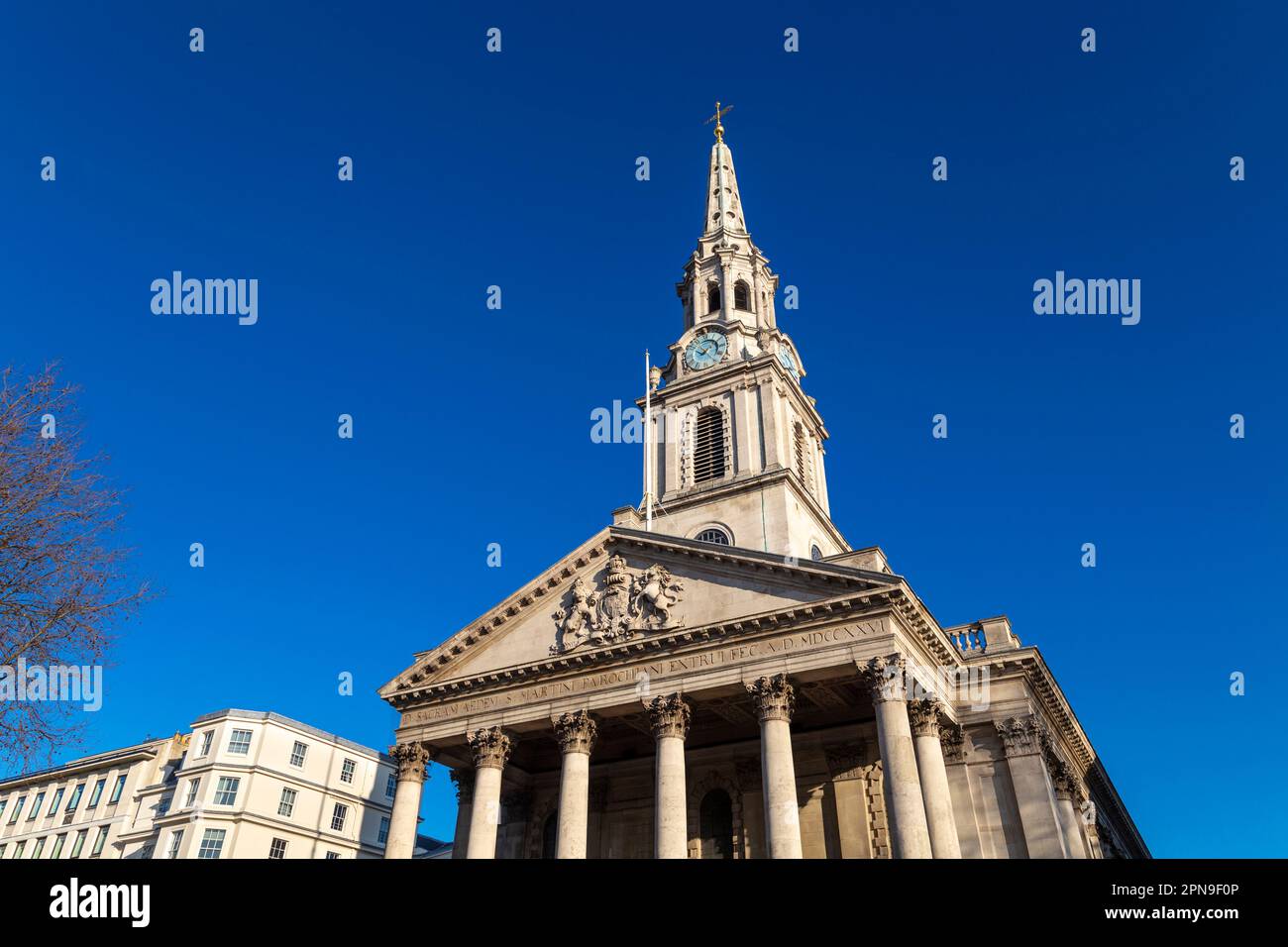 Chiesa di St Martin-in-the-Fields a Trafalgar Square, Londra, Regno Unito Foto Stock