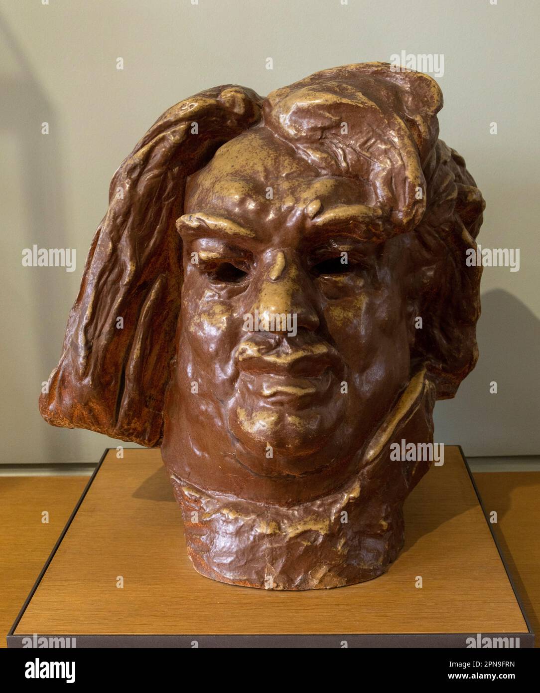 Busto di Honoré de Balzac, scultura di Rodin, Museo Rodin, Parigi, Francia Foto Stock