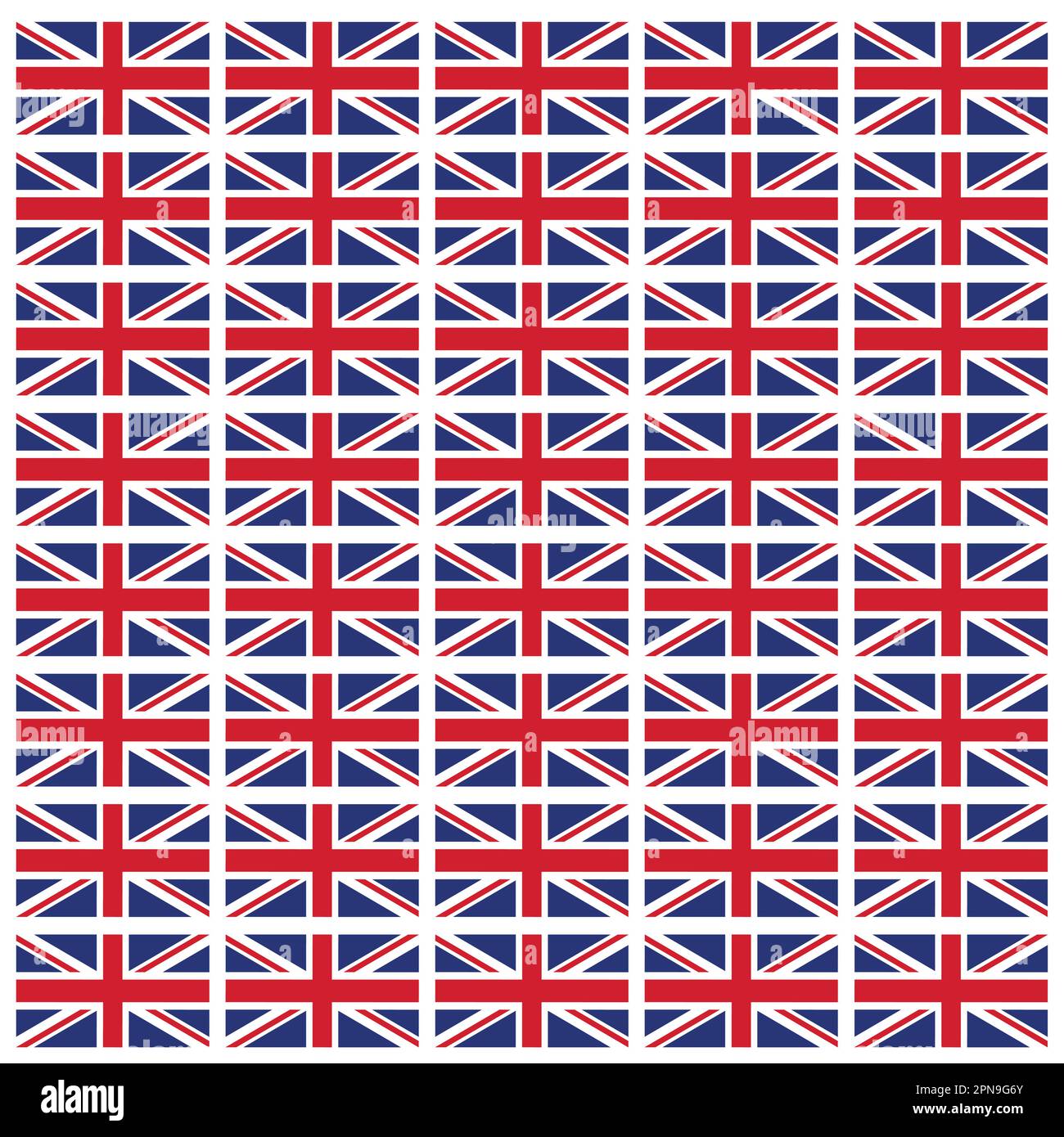 Union Jack flag ripetizione sfondo su una tavola da disegno quadrata Illustrazione Vettoriale