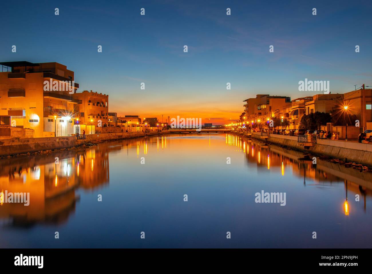 La Goulette, Tunisia: Una città cosmopolita e sede del porto principale di Tunisi Foto Stock