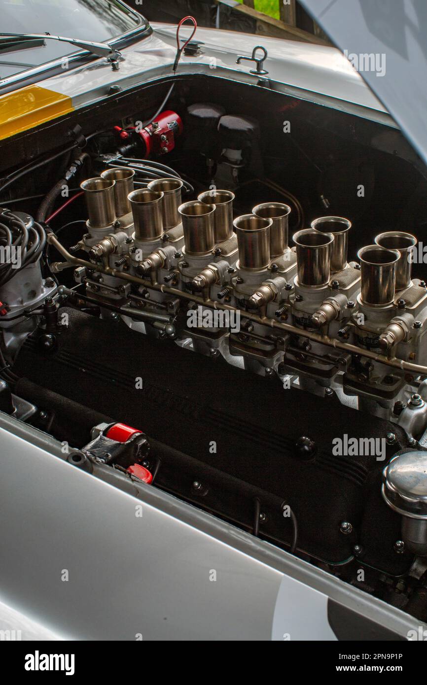 Vano motore Ferrari 250GT Foto Stock