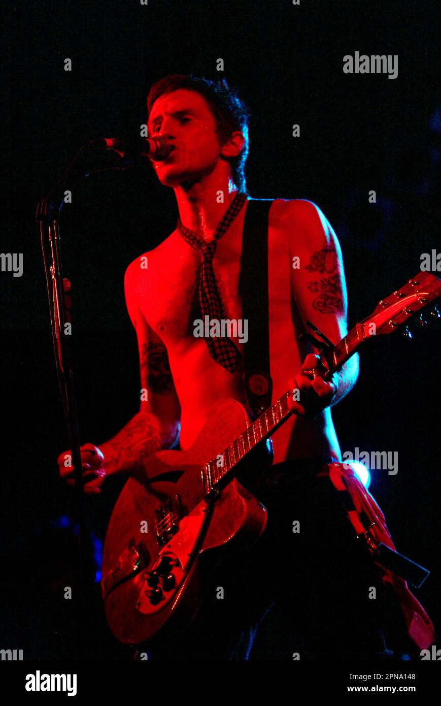 Tim Rogers of You Am i Performing Live at the Big Day out music festival. Sydney Showground, Homebush, Sydney, Australia. 25.01.07. Foto Stock