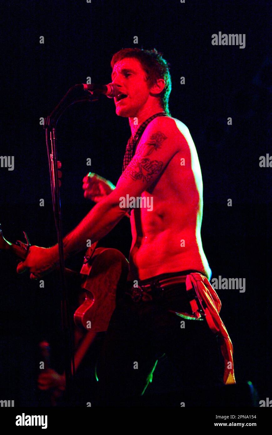 Tim Rogers of You Am i Performing Live at the Big Day out music festival. Sydney Showground, Homebush, Sydney, Australia. 25.01.07. Foto Stock