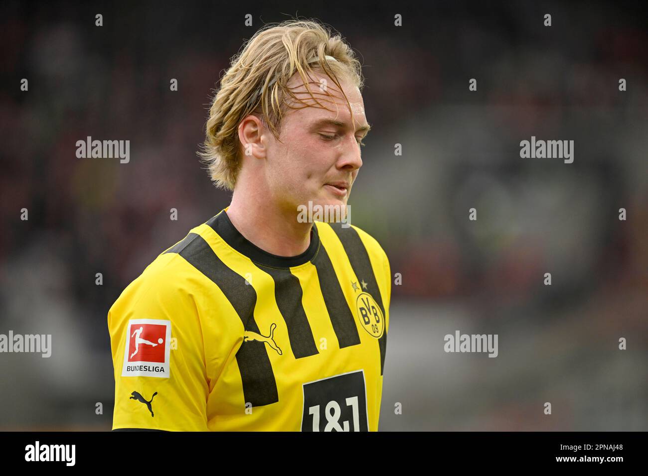 Ritratto Julian Brandt Borussia Dortmund BVB (19), deluso, Mercedes-Benz Arena, Stoccarda, Baden-Wuerttemberg, Germania Foto Stock