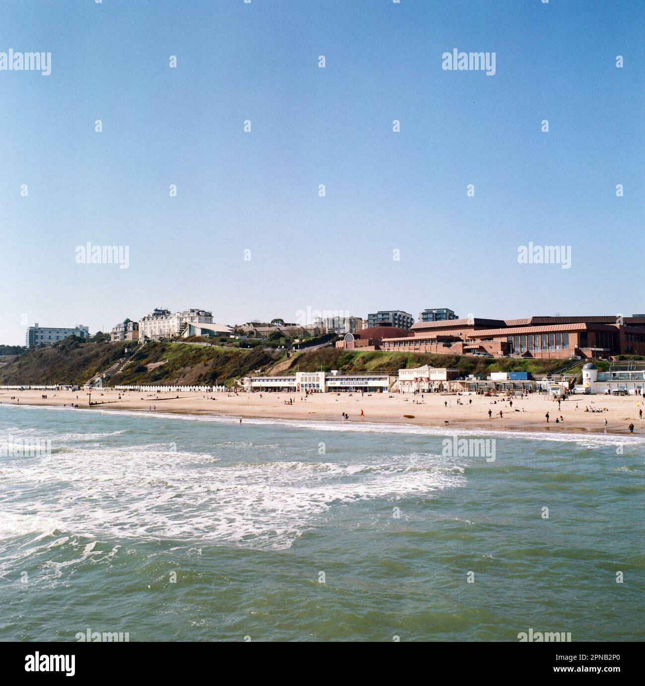 Bournemouth Beach, Bournemouth, Dorset, Inghilterra, Regno Unito. Foto Stock