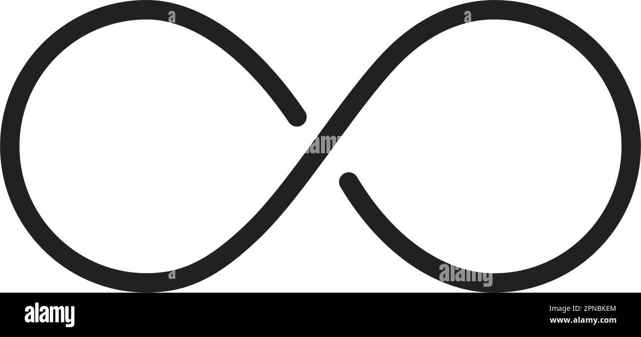Immagine vettoriale icona Infinity. Adatto per applicazioni mobili, applicazioni Web e supporti di stampa. Illustrazione Vettoriale