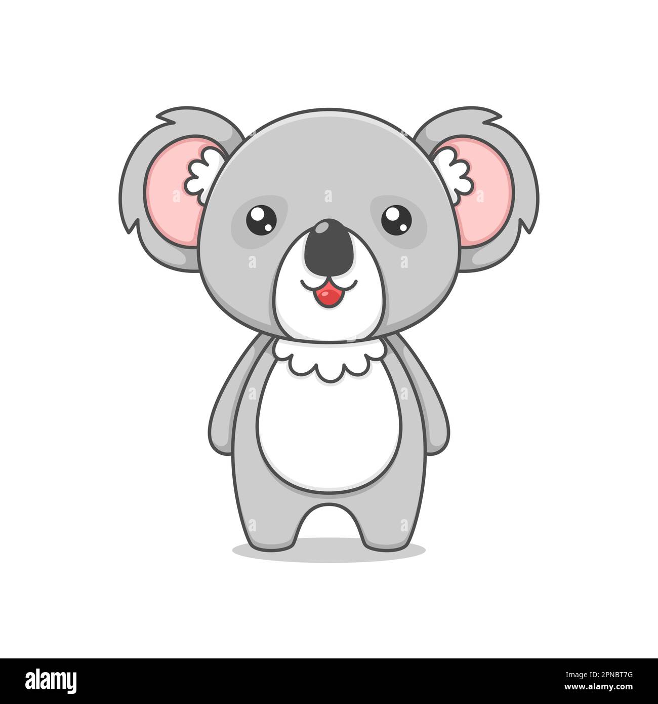 Carino personaggio di Koala Cartoon Illustrazione Vettoriale