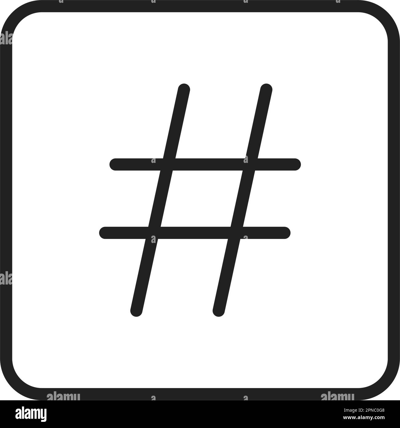Immagine vettoriale dell'icona del segno numerico del tasto. Adatto per  applicazioni mobili, applicazioni Web e supporti di stampa Immagine e  Vettoriale - Alamy