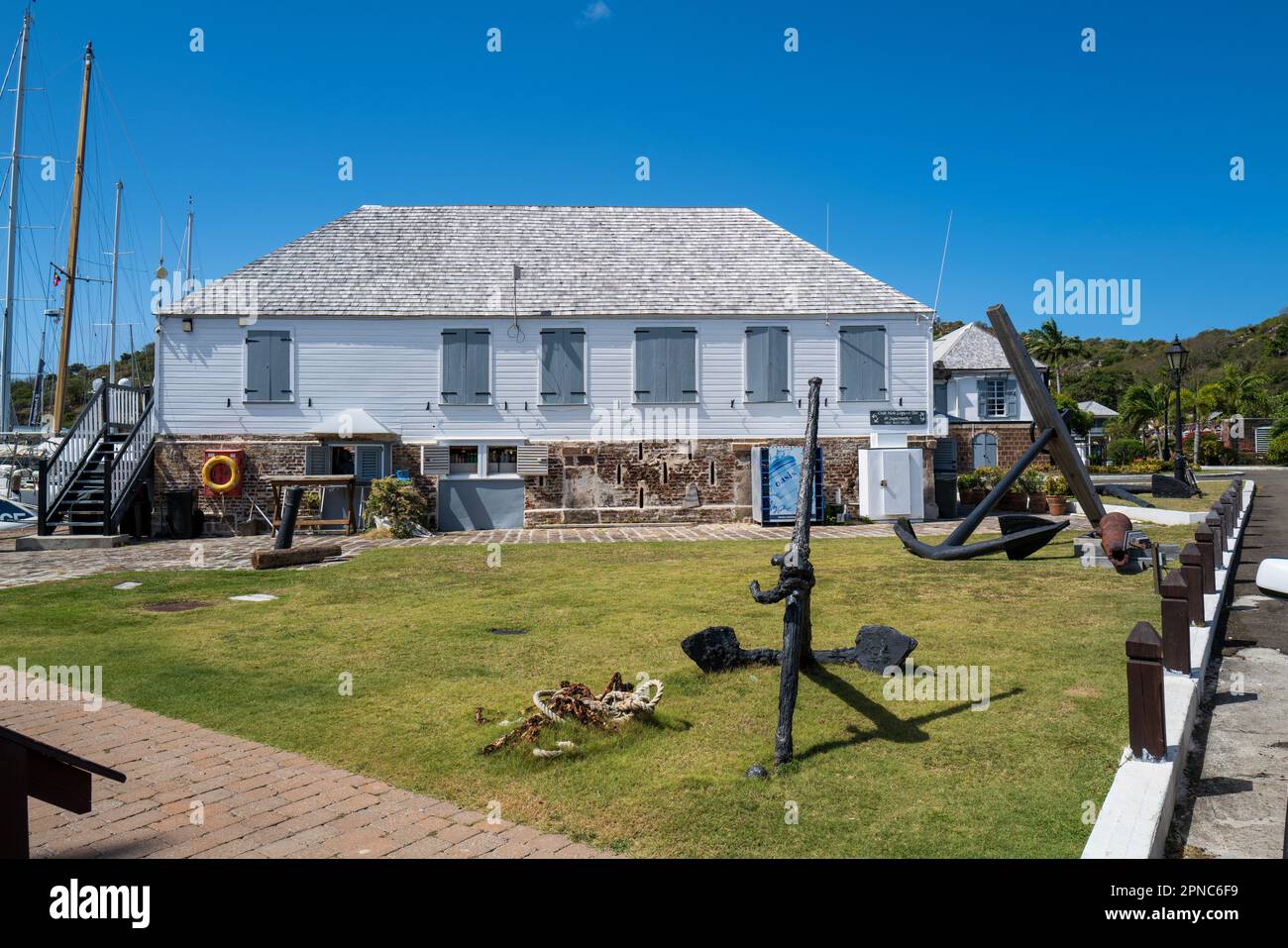 English Harbour Antigua Foto Stock