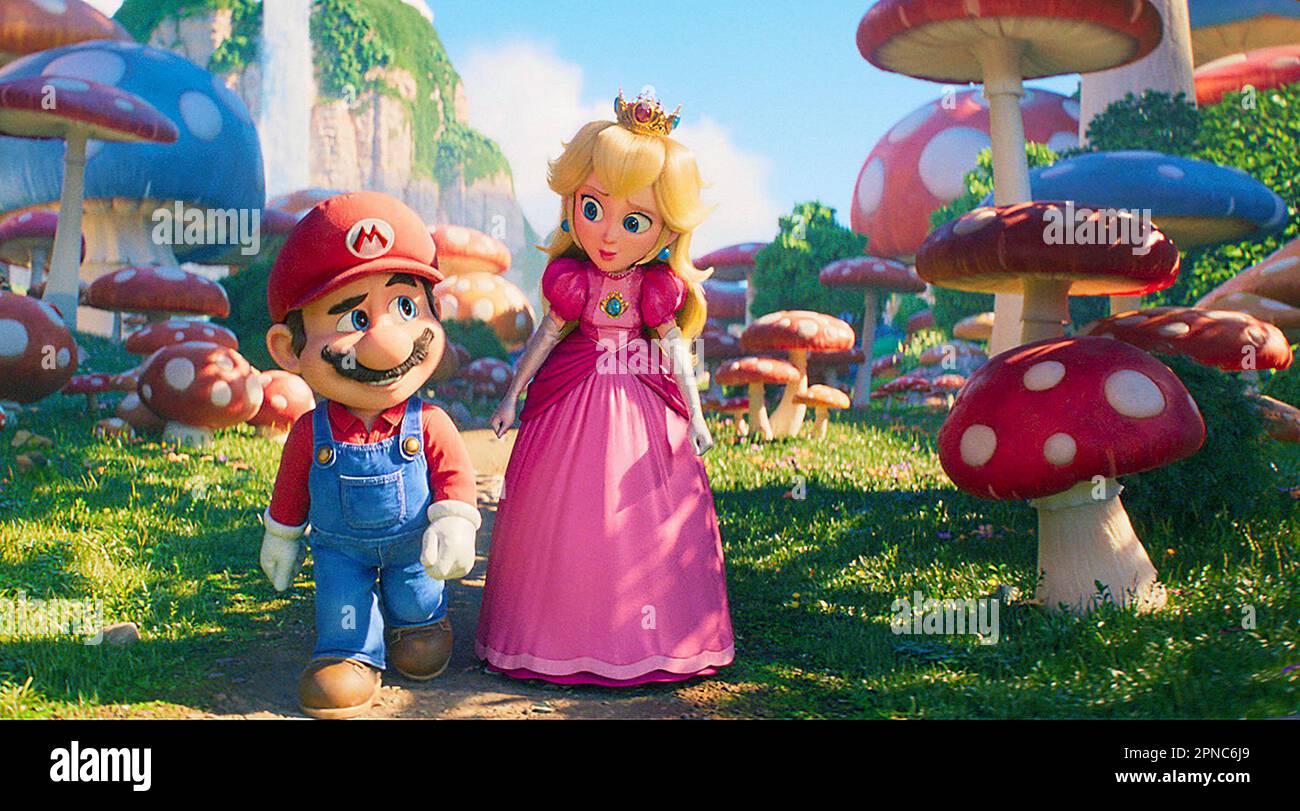 Il film Super Mario Bros Mario & Princess Peach Foto Stock