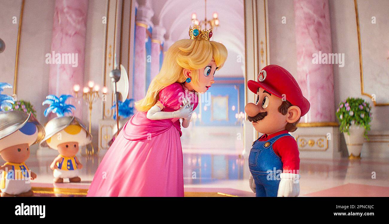 Mario & Principessa Peach il film Super Mario Bros Foto Stock