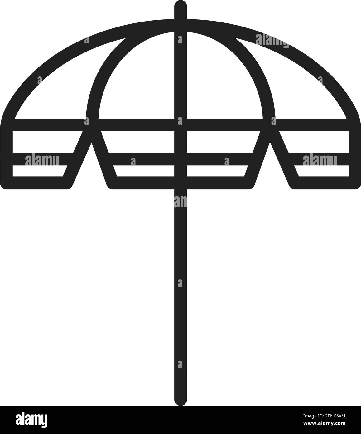 Immagine vettoriale icona ombrellone. Adatto per applicazioni mobili, applicazioni Web e supporti di stampa. Illustrazione Vettoriale