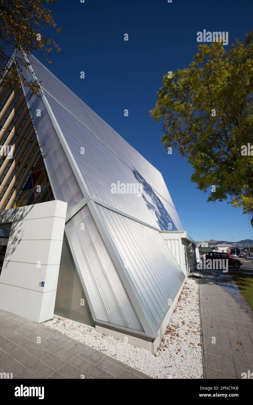 La Cattedrale di Cardboard, Latimer Square, Christchurch, South Island, nuova Zelanda Foto Stock