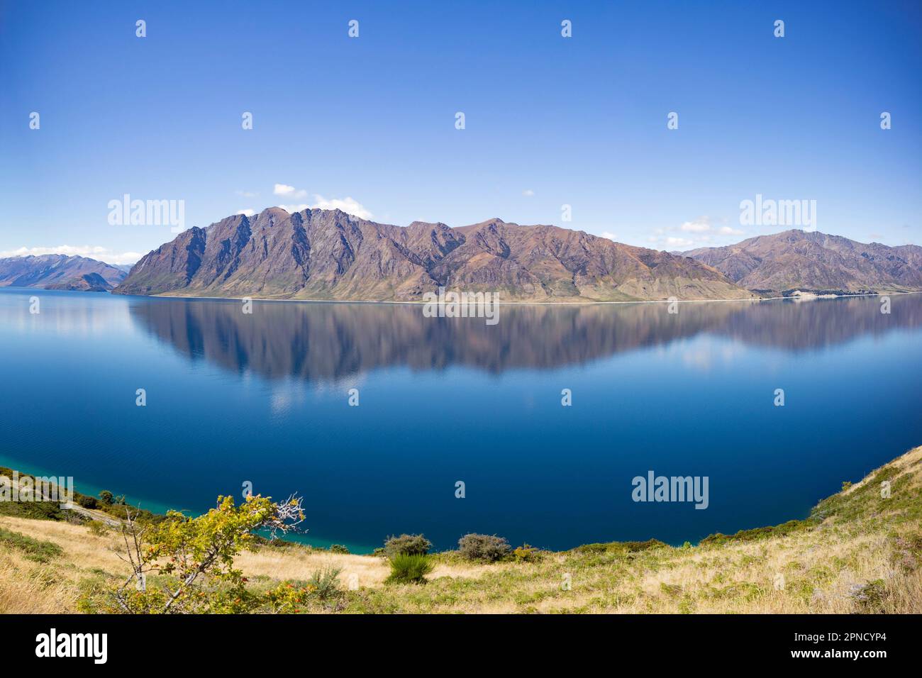 Lago Hawea, South Island, in Nuova Zelanda. Foto Stock