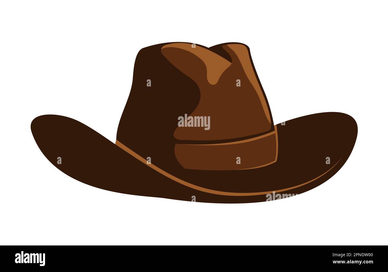 Cappello da cowboy in stile retrò Illustrazione Vettoriale