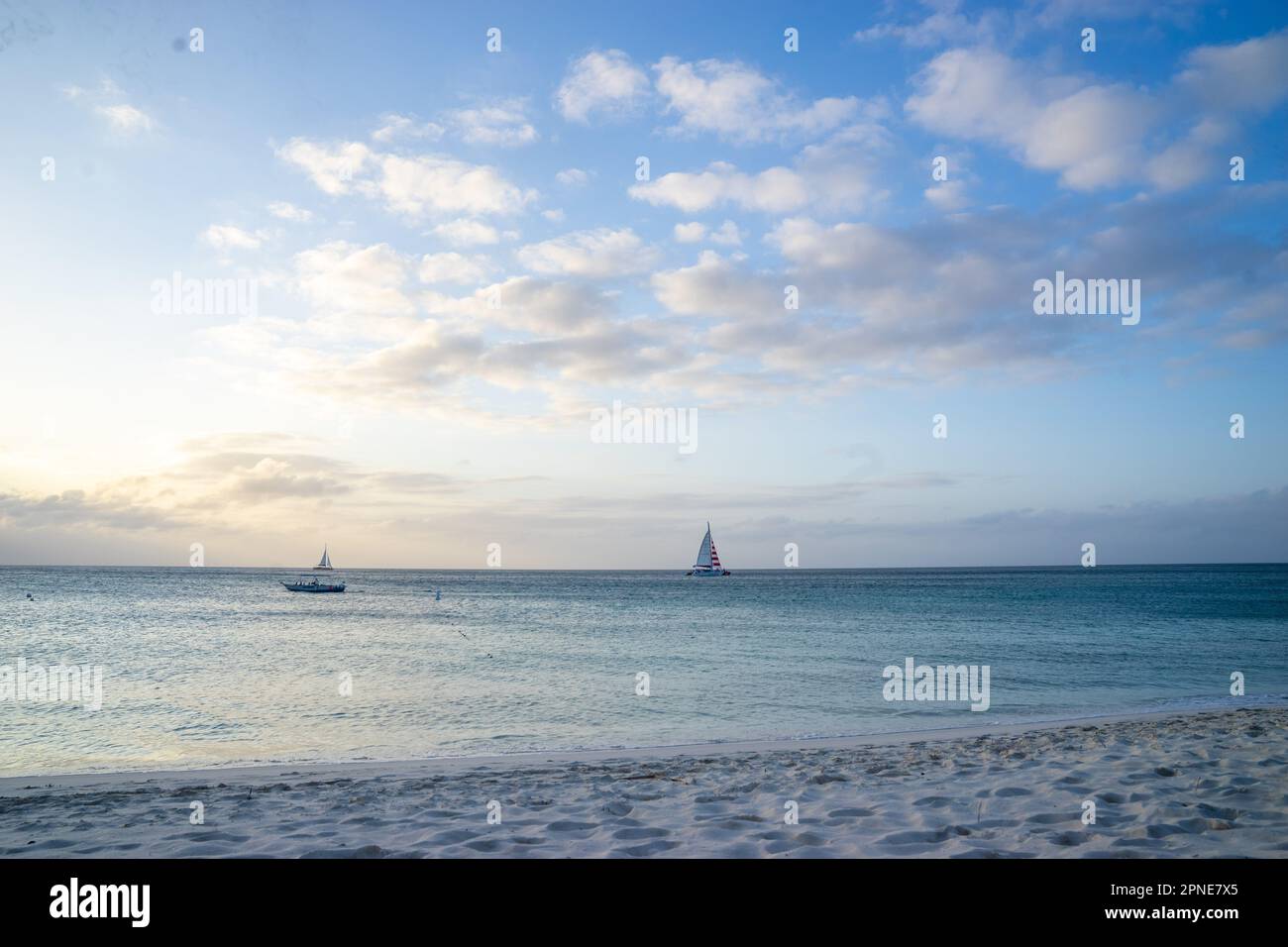 Spiaggia di Aruba Foto Stock