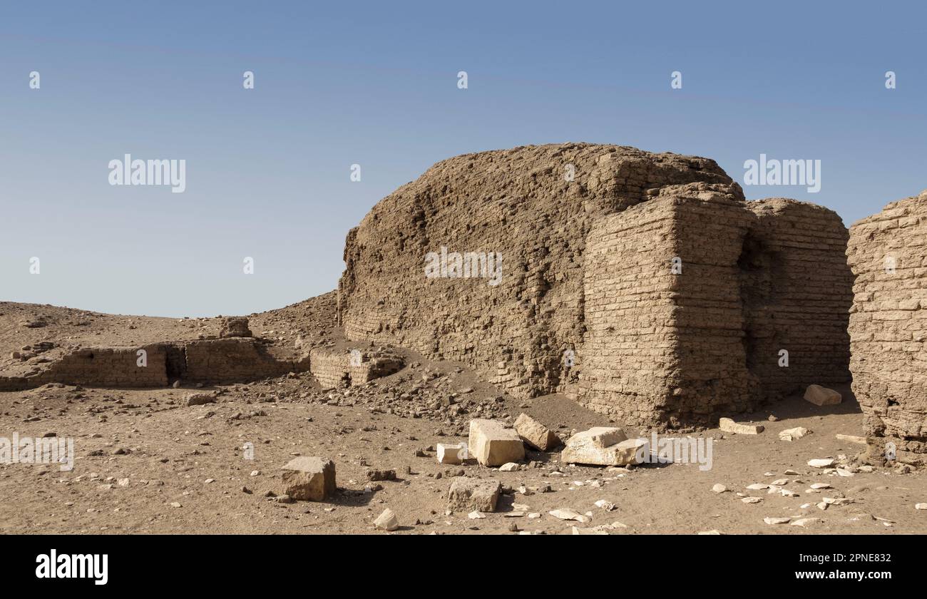 Kom el Sultan, Abydos, Medio Egitto, Foto Stock