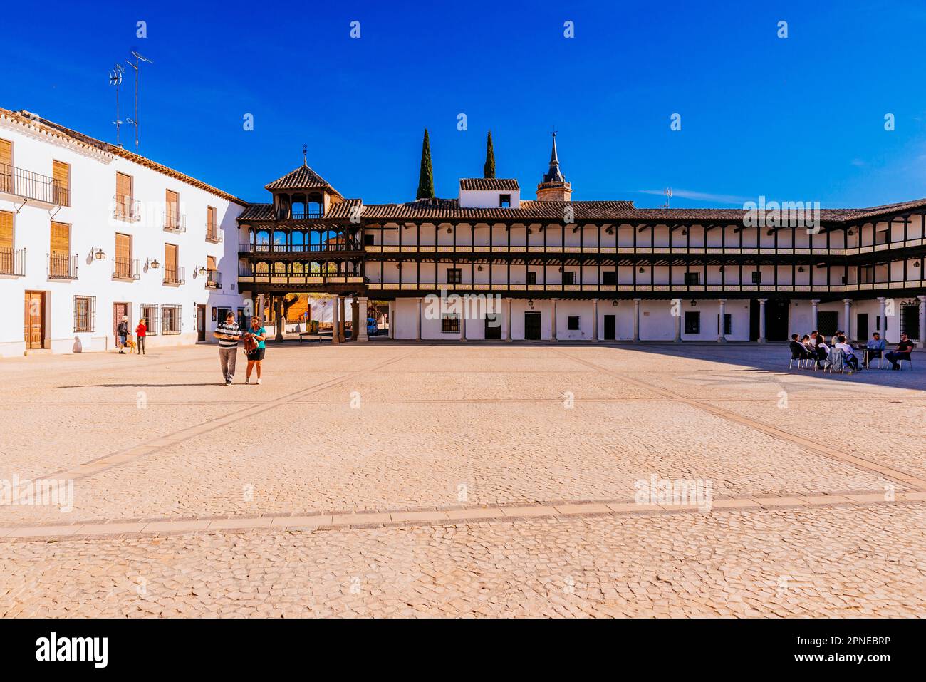 Plaza Mayor - Piazza principale. Tembleque, Toledo, Castilla-la Mancha, Spagna, Europa Foto Stock