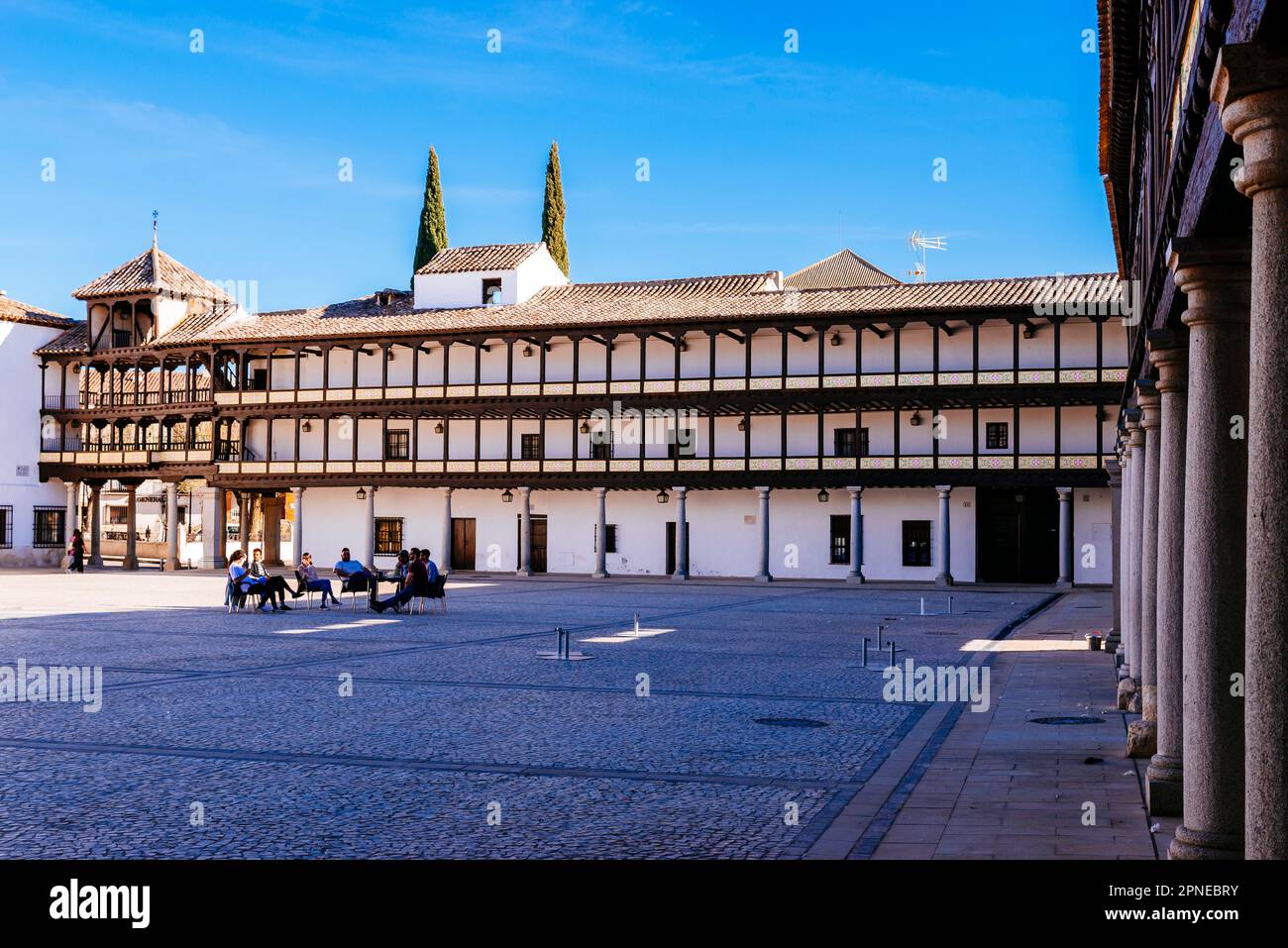 Plaza Mayor - Piazza principale. Tembleque, Toledo, Castilla-la Mancha, Spagna, Europa Foto Stock