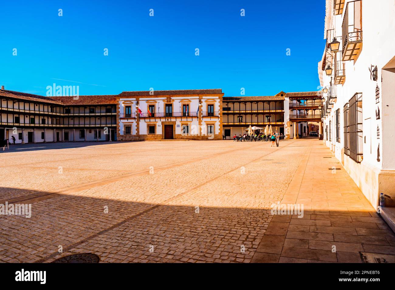 Plaza Mayor - Piazza principale. Tembleque, Toledo, Castilla-la Mancha, Spagna, Europa Foto Stock