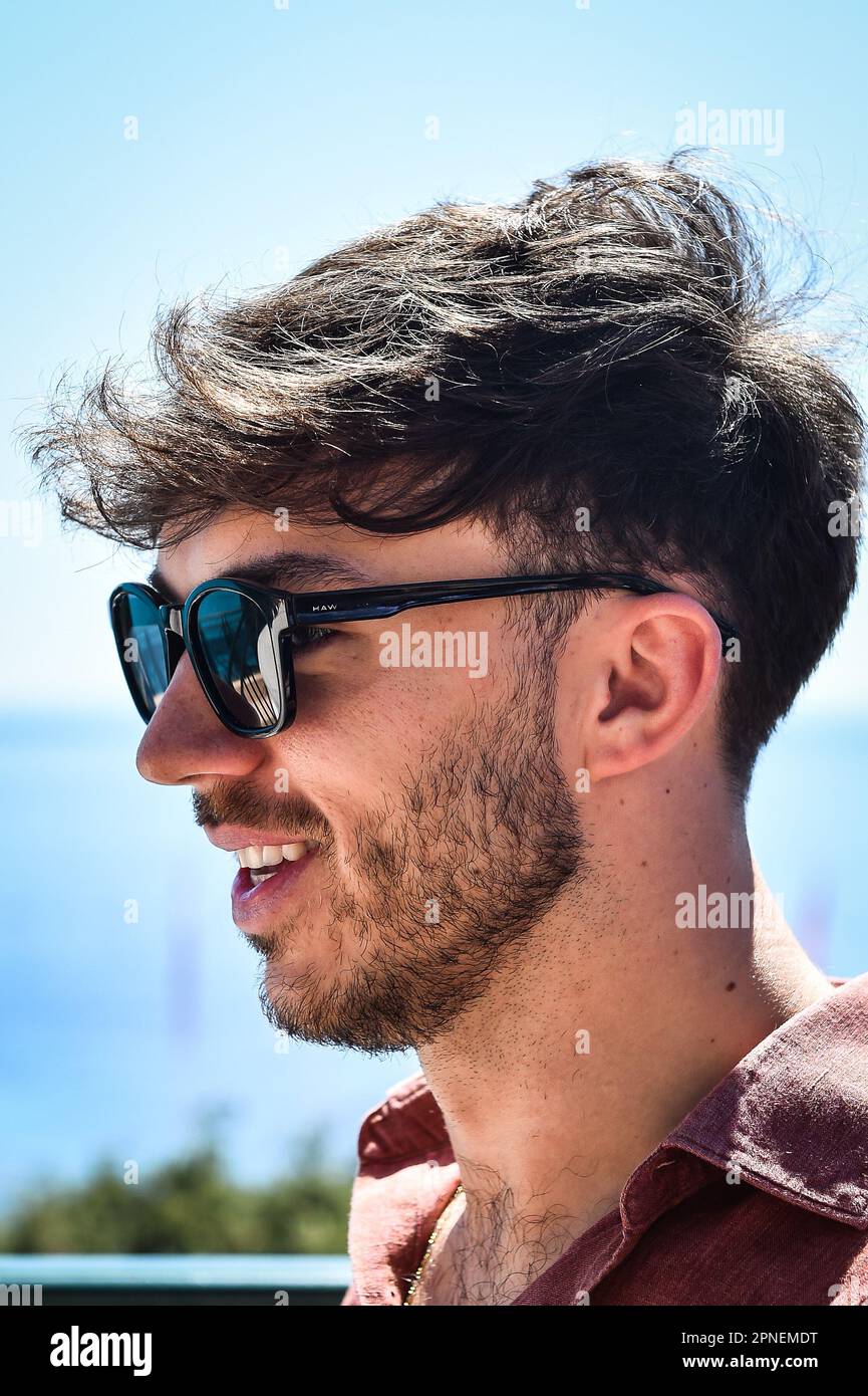 Pierre GASLY durante il Rolex Monte-Carlo, ATP Masters 1000 tennis evento il 16 aprile 2023 al Monte-Carlo Country Club di Roquebrune Cap Martin, Francia - Foto: Matthieu Mirville/DPPI/LiveMedia Foto Stock