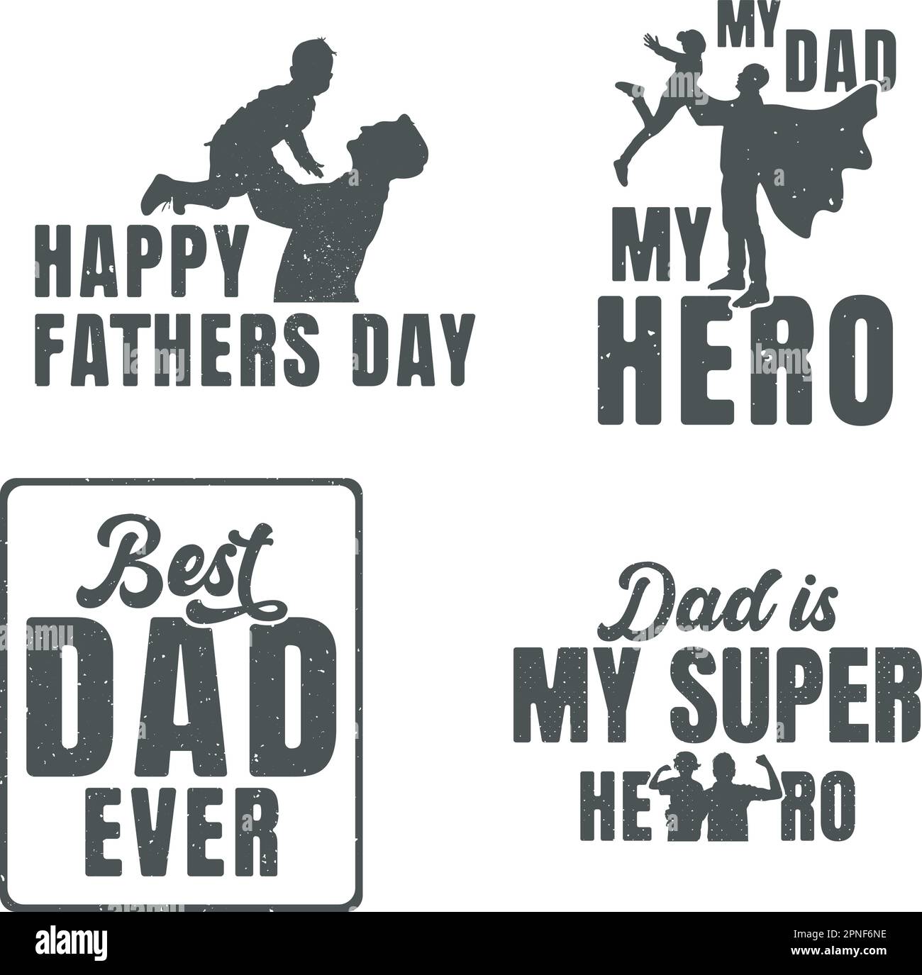 Pacchetto SVG del giorno del papà, design della t-shirt del giorno del papà, design della t-shirt del padre felice, design della t-shirt del papà Illustrazione Vettoriale
