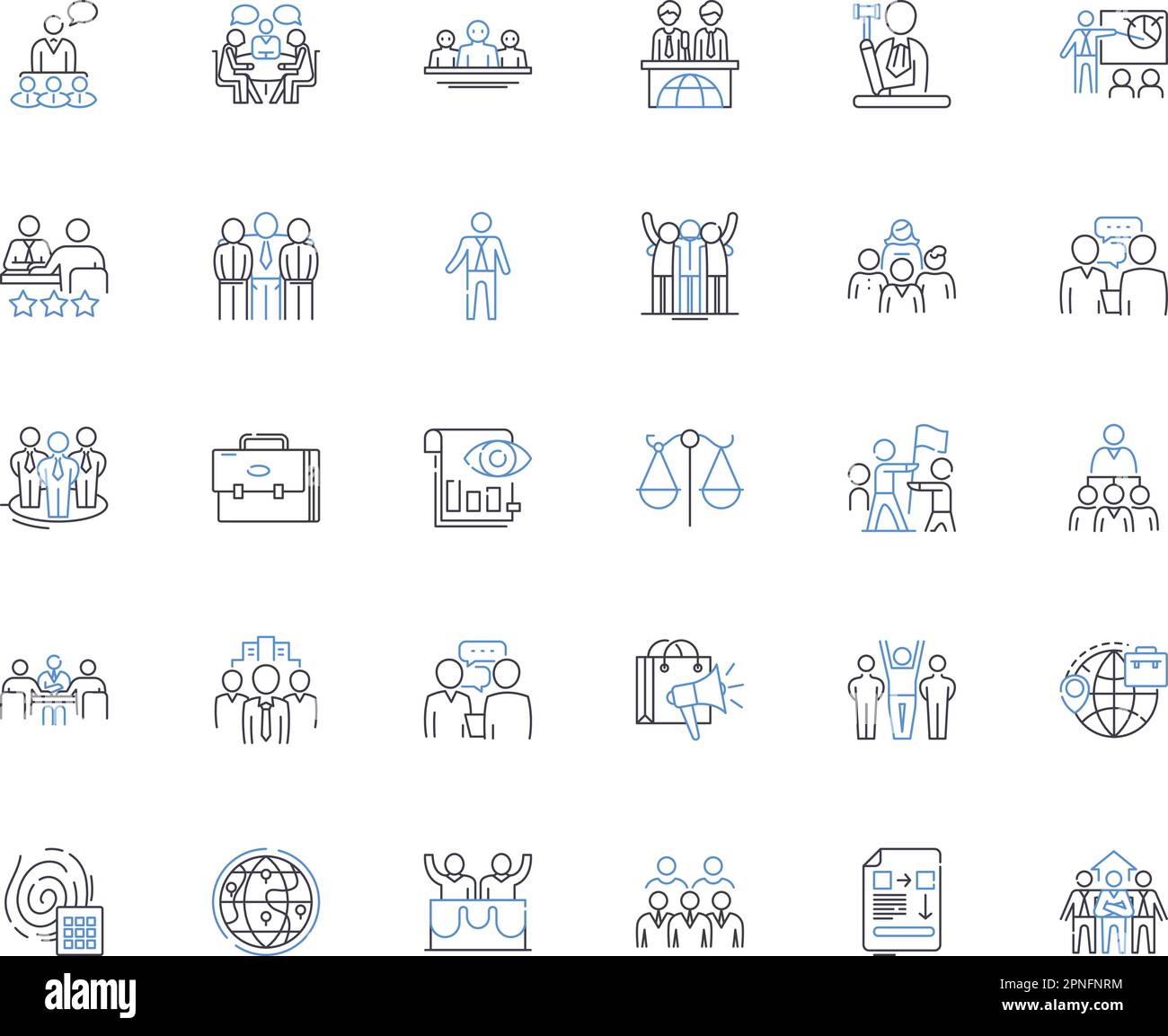 Raccolta di icone della linea di fondi comuni. Diversificazione, investimenti, portafoglio, azioni, rendimenti, Fondi, vettore di attività e illustrazione lineare. Titoli Illustrazione Vettoriale