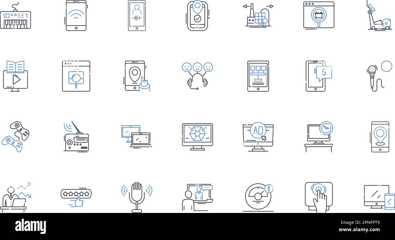 Collezione di icone della linea per l'agricoltura sostenibile. Rigenerativo, organico, biodinamico, locale, permacultura, Illustrazione naturale, vettoriale di compost e lineare Illustrazione Vettoriale