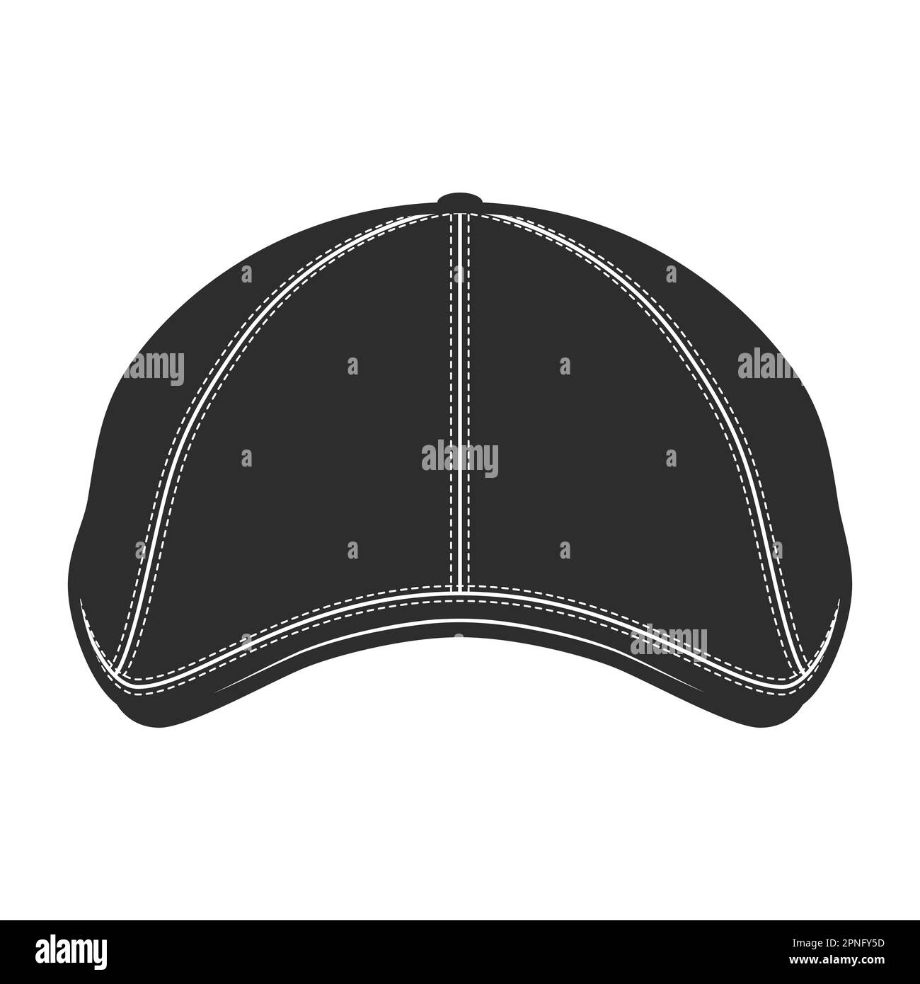 Berretto piatto gatsby tweed Hat vintage illustrazione Illustrazione Vettoriale