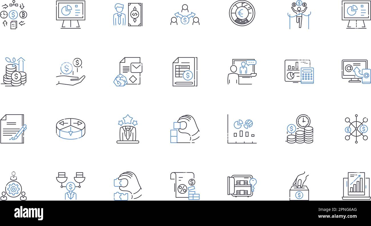 La mia collezione di icone della linea di mercato. Fitness, Salute, benessere, Nutrizione, Yoga, Pilates, vettore di forza e illustrazione lineare. Resistenza, cardio Illustrazione Vettoriale