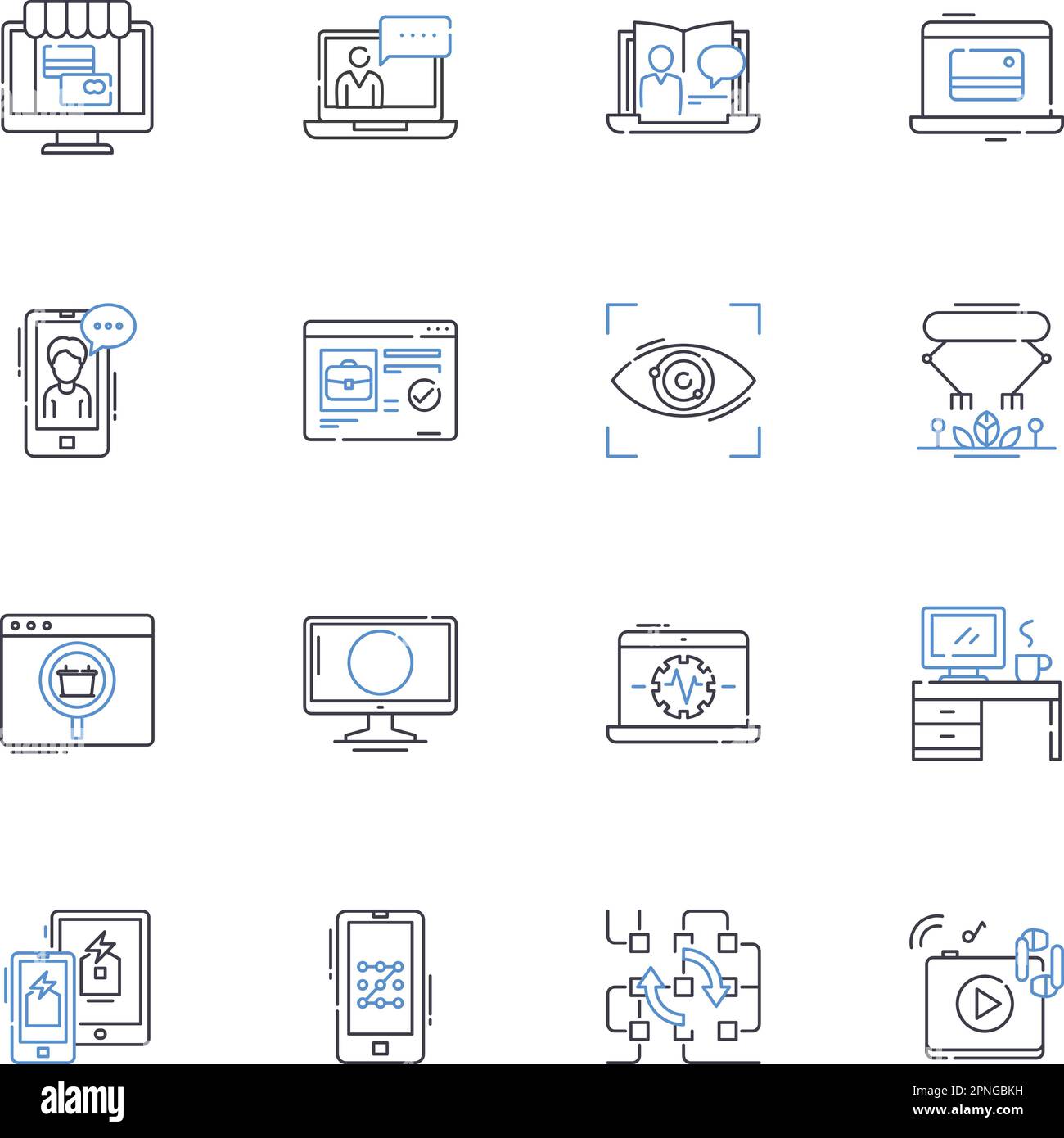 Collezione di icone della linea di Nerk Society. Comunità, unità, diversità, inclusione, uguaglianza, Empowerment, vettore di supporto e illustrazione lineare Illustrazione Vettoriale
