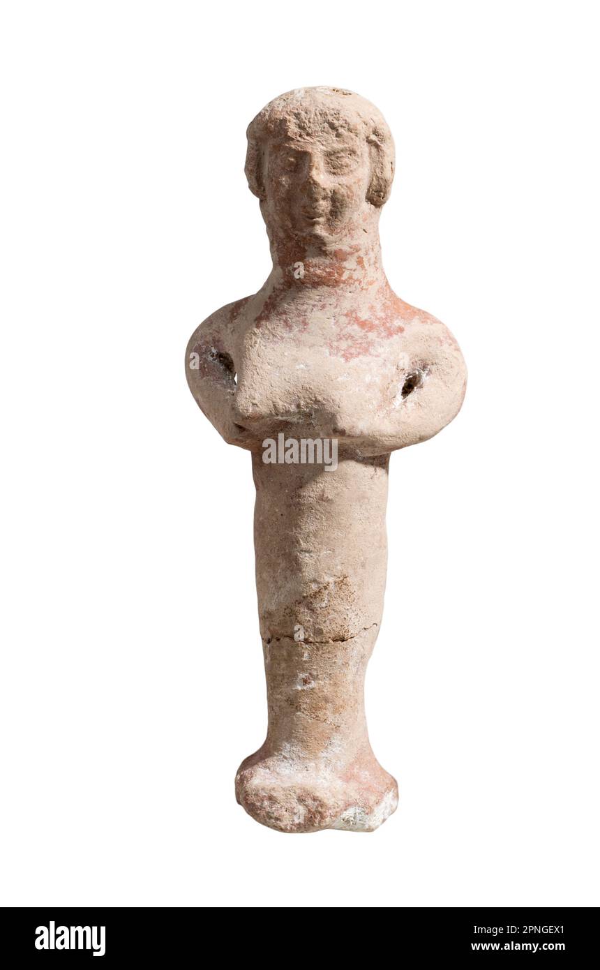 Una fertilità Judaean figurina Età del Ferro (VII secolo a.c. 13,6 cm Foto Stock