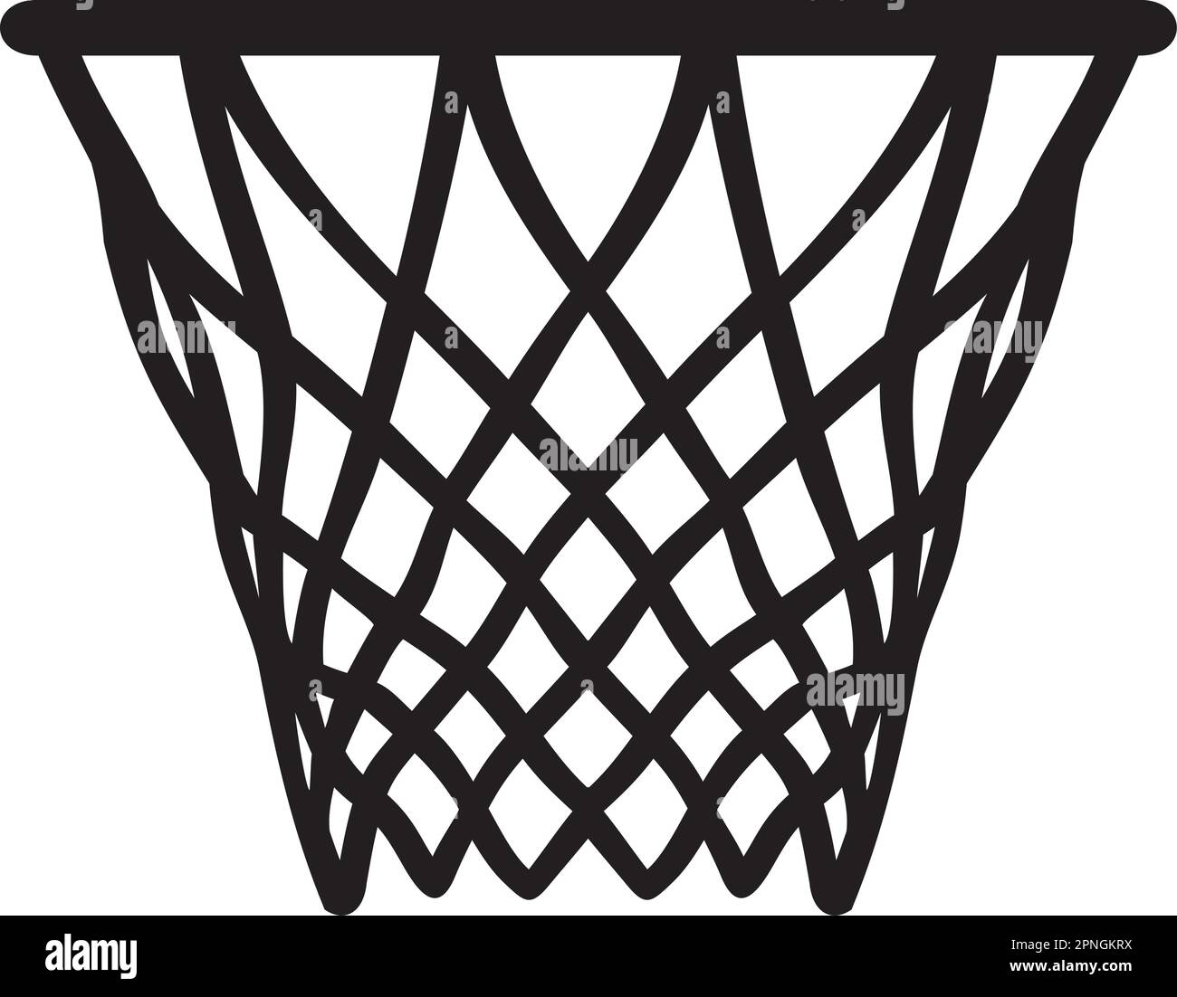 Canestro da basket bianco e nero. Illustrazione vettoriale Illustrazione Vettoriale