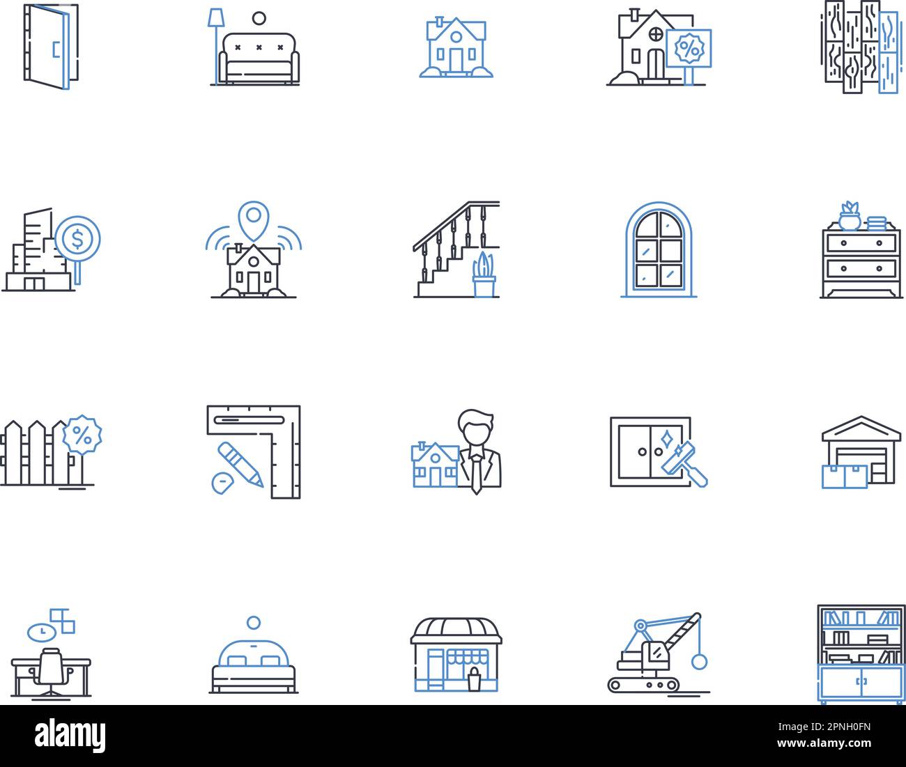 Collezione di icone di linea cucinate in casa. Comfort, autentico, delizioso, caldo, nutriente, Vettore sostanzioso e sapiente e illustrazione lineare. Tradizionale Illustrazione Vettoriale