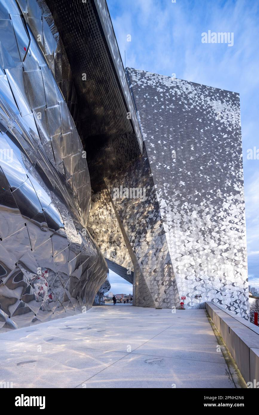 La sala concerti Philharmonie de Paris di Jean Nouvel, 2015, Parigi, Francia Foto Stock