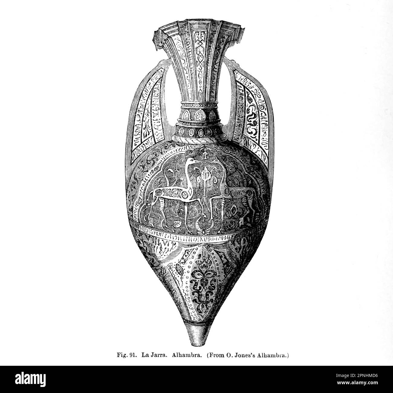 LaJarra. Alhambra dal libro Collezioni verso una storia di ceramica e porcellana, nei secoli 15th, 16th, 17th, e 18th : con una descrizione della fabbricazione, un glossario, e una lista di monogrammi di Joseph Marryat, Editore di Londra : J. Murray 1850 Foto Stock