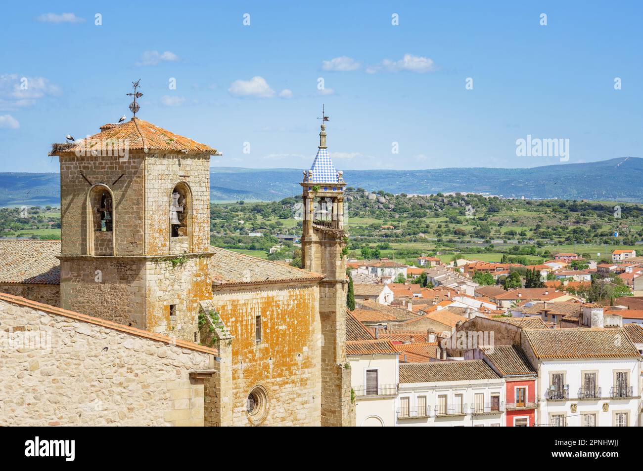 Trujillo, Spagna. Vista di una città nella provincia di Cáceres, Spagna Foto Stock