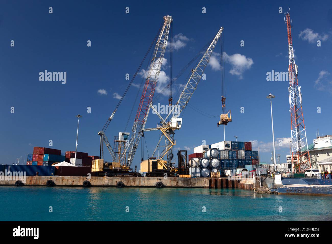 George Town, porto di Grand Cayman Foto Stock