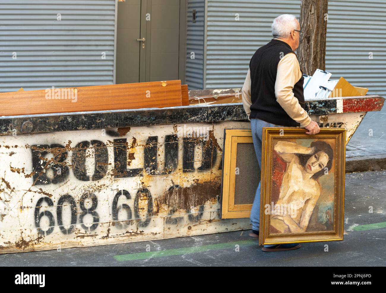 La Statua dell'Orso e l'albero di fragola, segno di Tio Pepe, Plaza de Sol, Madrid Spagna. "El Oso y el Madroño" Foto Stock