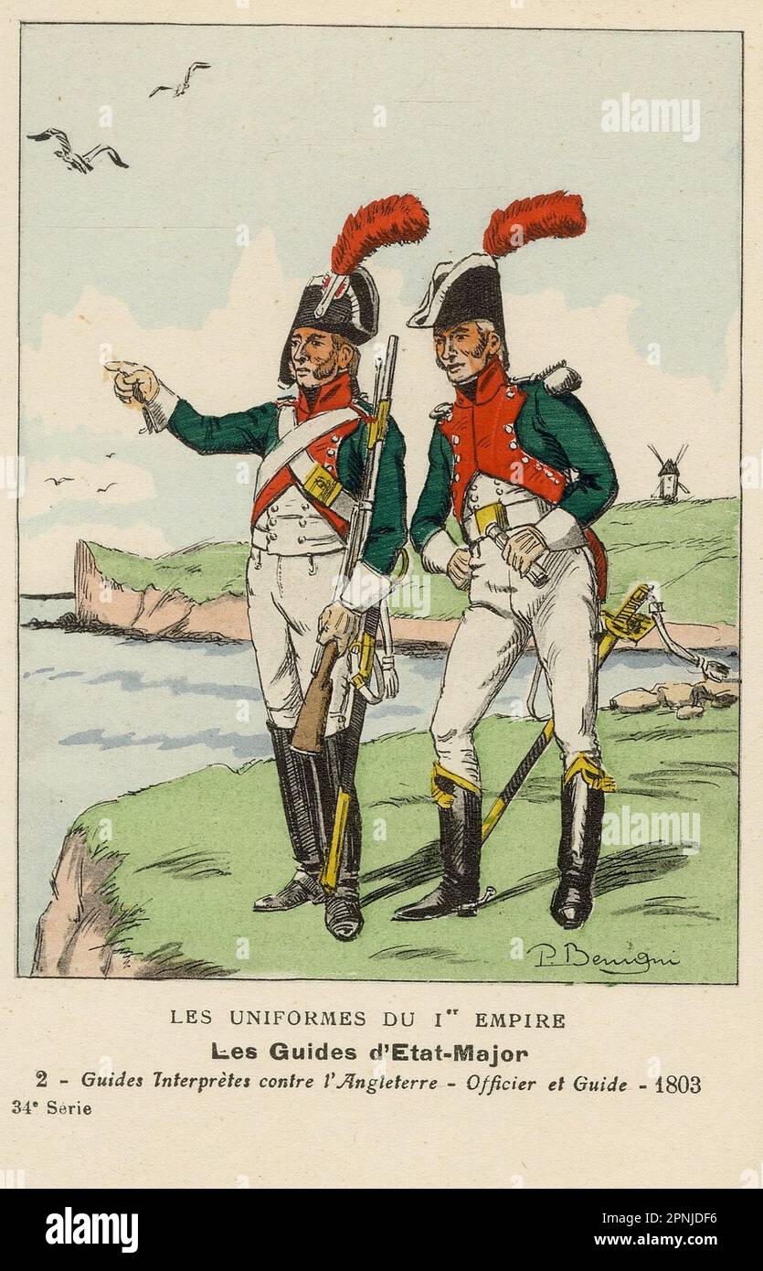 Guide interprètes, 1803 - 1er Empire Foto Stock